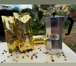 Kit Rosi Café Premium 500 Grs Cafetera Italiana 9 Tazas
